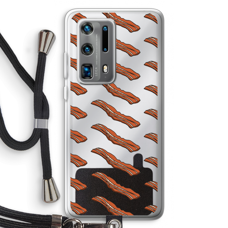 Bacon to my eggs #2: Huawei P40 Pro Plus Transparant Hoesje met koord