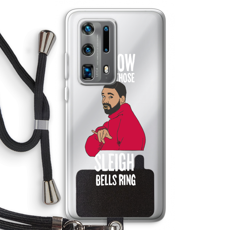 Sleigh Bells Ring: Huawei P40 Pro Plus Transparant Hoesje met koord