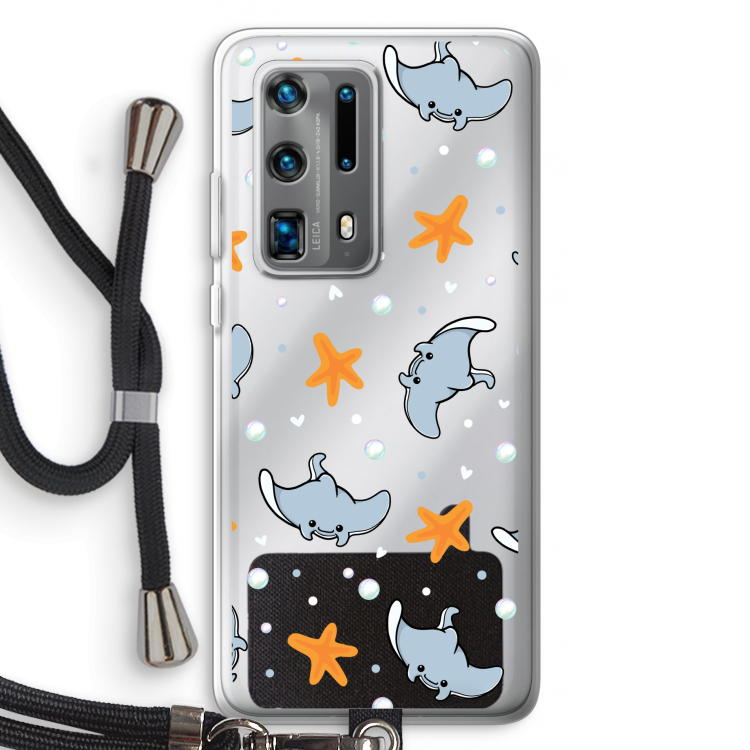 Manta: Huawei P40 Pro Plus Transparant Hoesje met koord