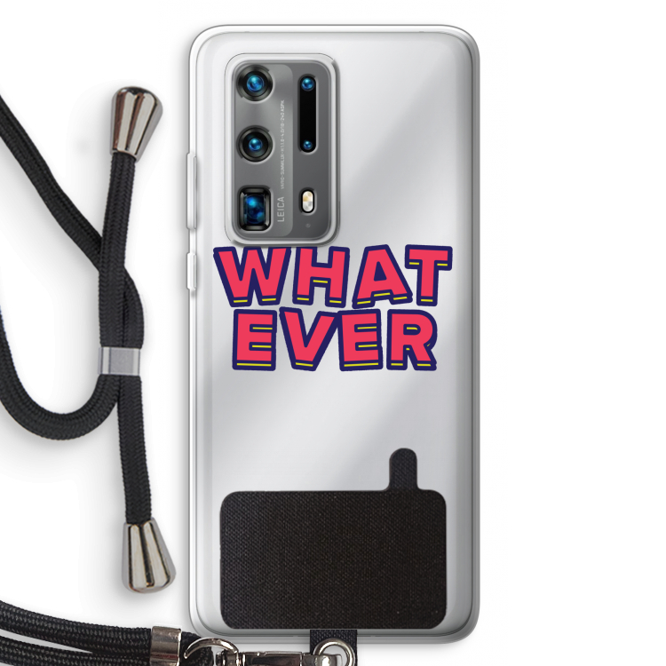 Whatever: Huawei P40 Pro Plus Transparant Hoesje met koord