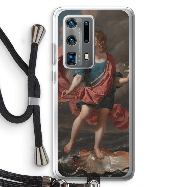 Soap Bubbles: Huawei P40 Pro Plus Transparant Hoesje met koord