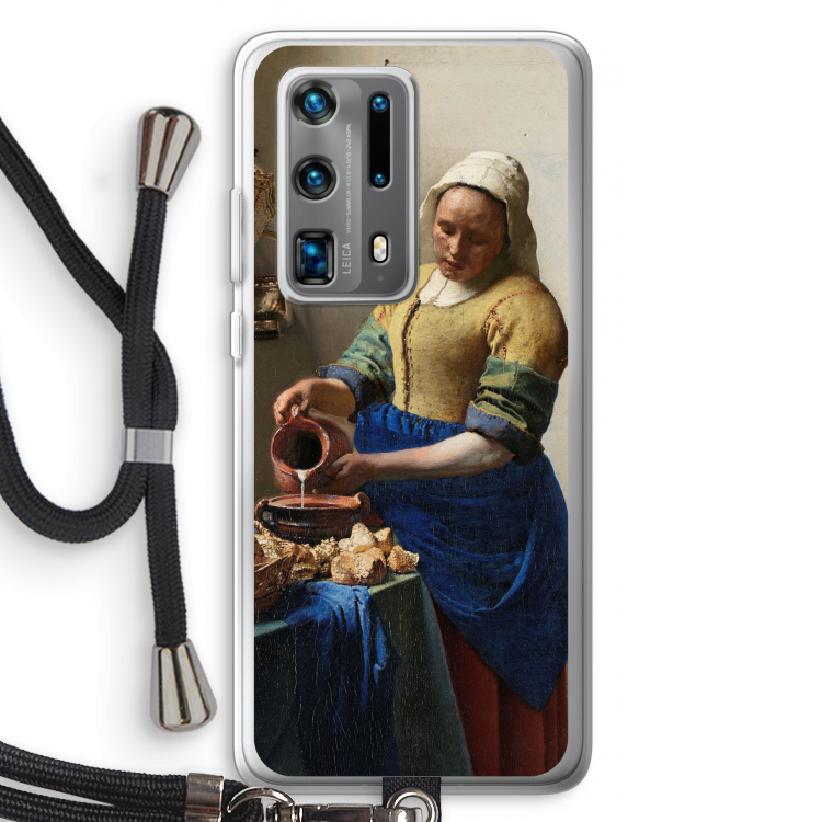 The Milkmaid: Huawei P40 Pro Plus Transparant Hoesje met koord