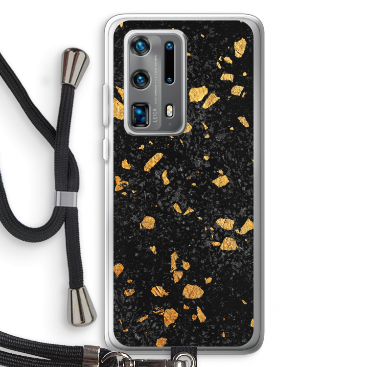 Terrazzo N°7: Huawei P40 Pro Plus Transparant Hoesje met koord