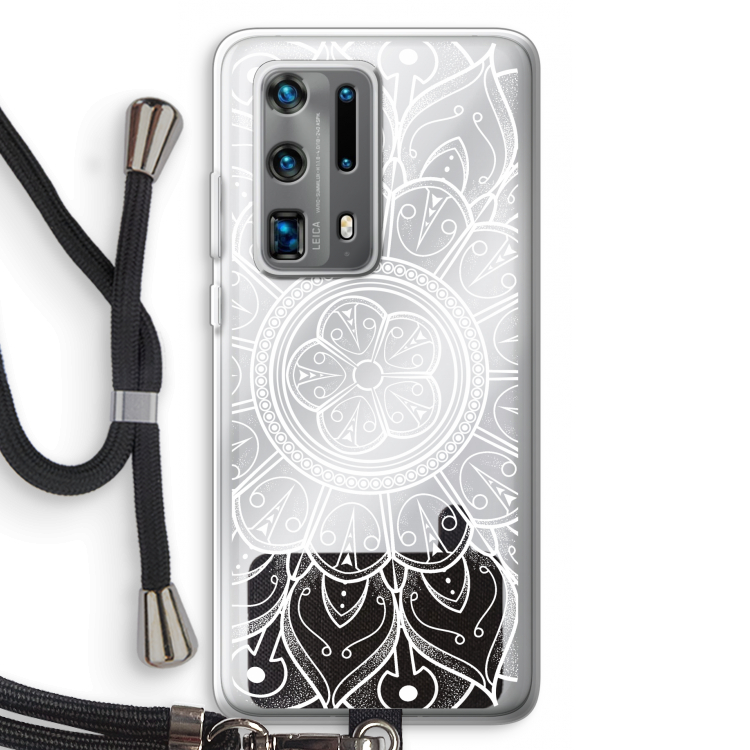 Roses Are Red: Huawei P40 Pro Plus Transparant Hoesje met koord
