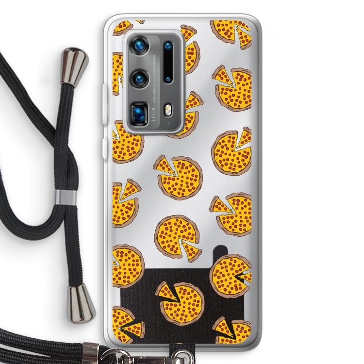 You Had Me At Pizza: Huawei P40 Pro Plus Transparant Hoesje met koord