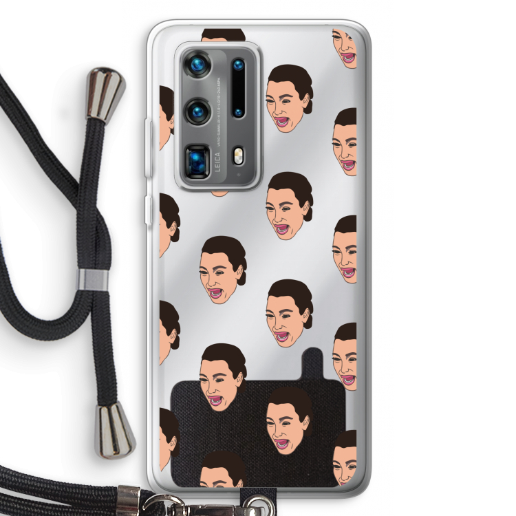 Ugly Cry Call: Huawei P40 Pro Plus Transparant Hoesje met koord