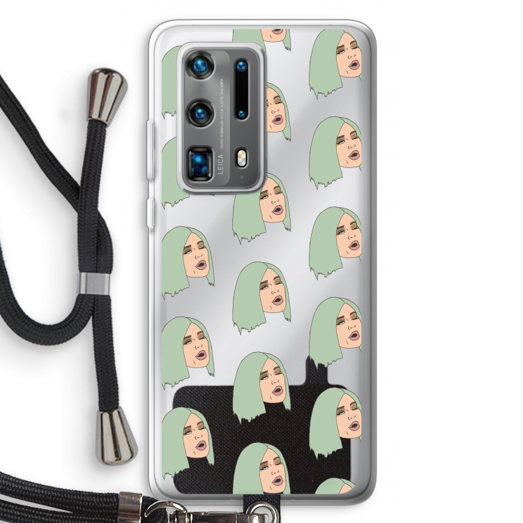 King Kylie: Huawei P40 Pro Plus Transparant Hoesje met koord