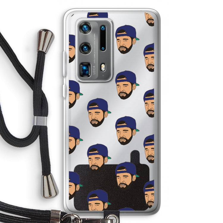 Drake Away: Huawei P40 Pro Plus Transparant Hoesje met koord