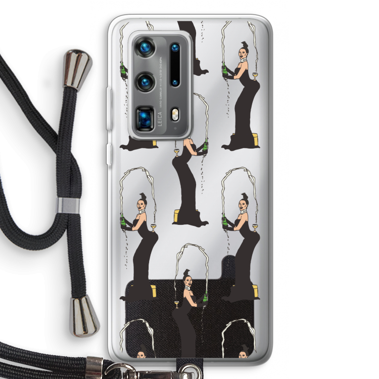 Pop Some Kim: Huawei P40 Pro Plus Transparant Hoesje met koord