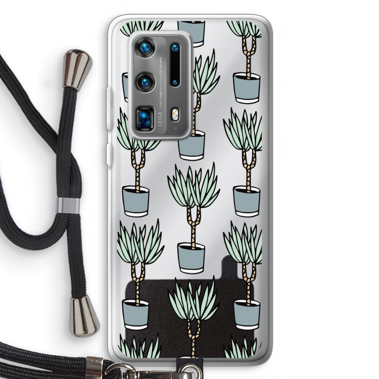 Boompje: Huawei P40 Pro Plus Transparant Hoesje met koord