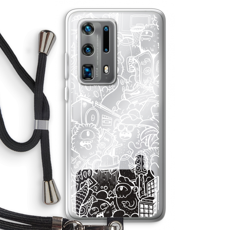 Vexx City #2: Huawei P40 Pro Plus Transparant Hoesje met koord