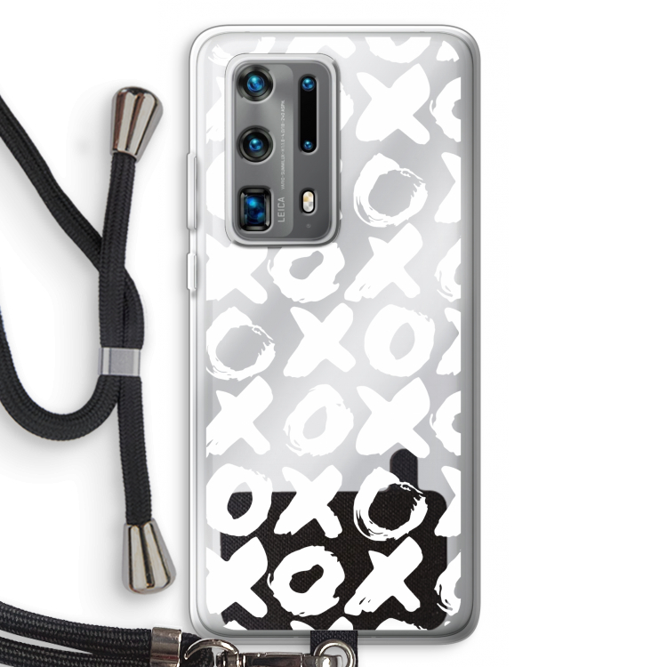 XOXO: Huawei P40 Pro Plus Transparant Hoesje met koord