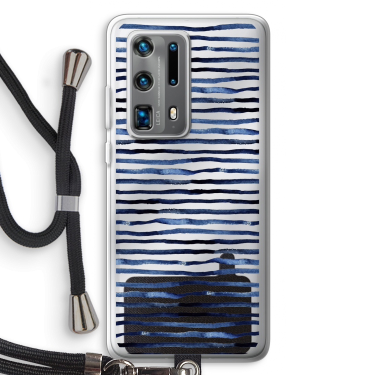 Verrassende lijnen: Huawei P40 Pro Plus Transparant Hoesje met koord