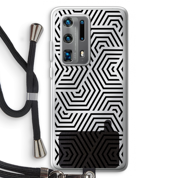 Magic pattern: Huawei P40 Pro Plus Transparant Hoesje met koord