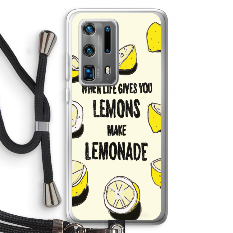 Lemonade: Huawei P40 Pro Plus Transparant Hoesje met koord
