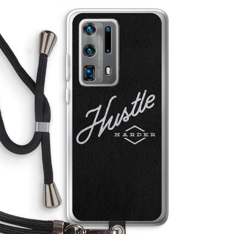 Hustle: Huawei P40 Pro Plus Transparant Hoesje met koord
