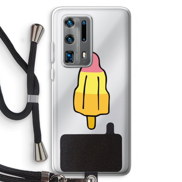 Raketijsje: Huawei P40 Pro Plus Transparant Hoesje met koord