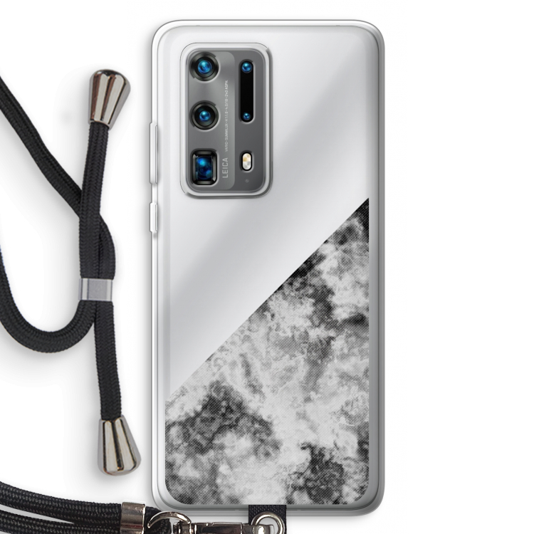 Onweer: Huawei P40 Pro Plus Transparant Hoesje met koord