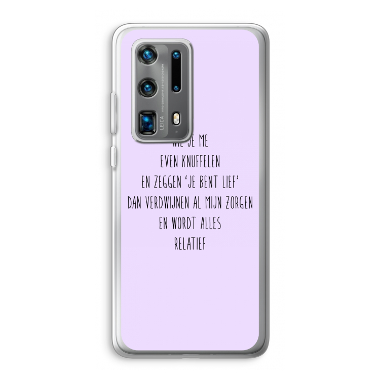 Relatief: Huawei P40 Pro Plus Transparant Hoesje