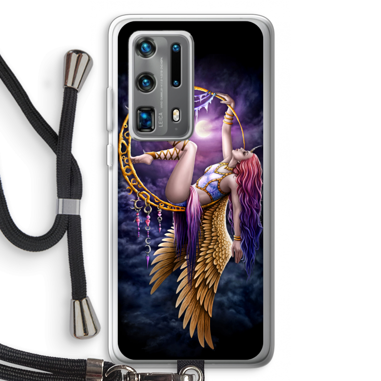 Aerial Angel: Huawei P40 Pro Plus Transparant Hoesje met koord