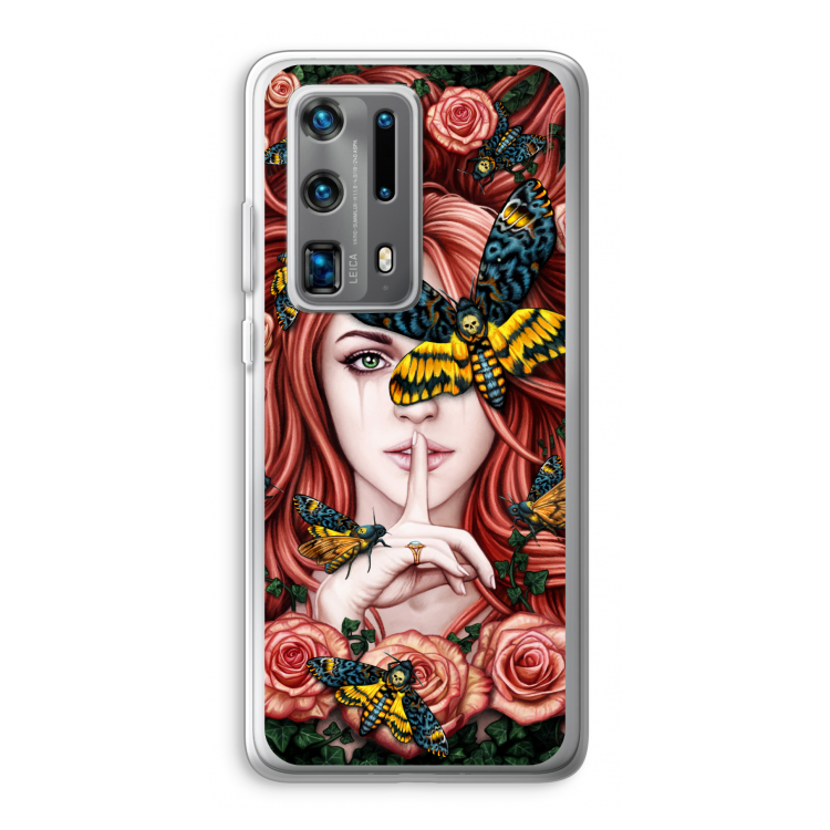 Lady Moth: Huawei P40 Pro Plus Transparant Hoesje