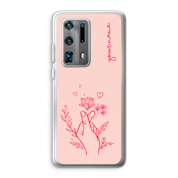 Giving Flowers: Huawei P40 Pro Plus Transparant Hoesje