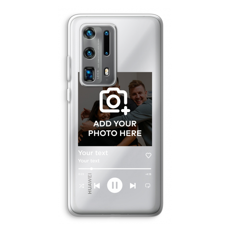 Music Player: Huawei P40 Pro Plus Transparant Hoesje