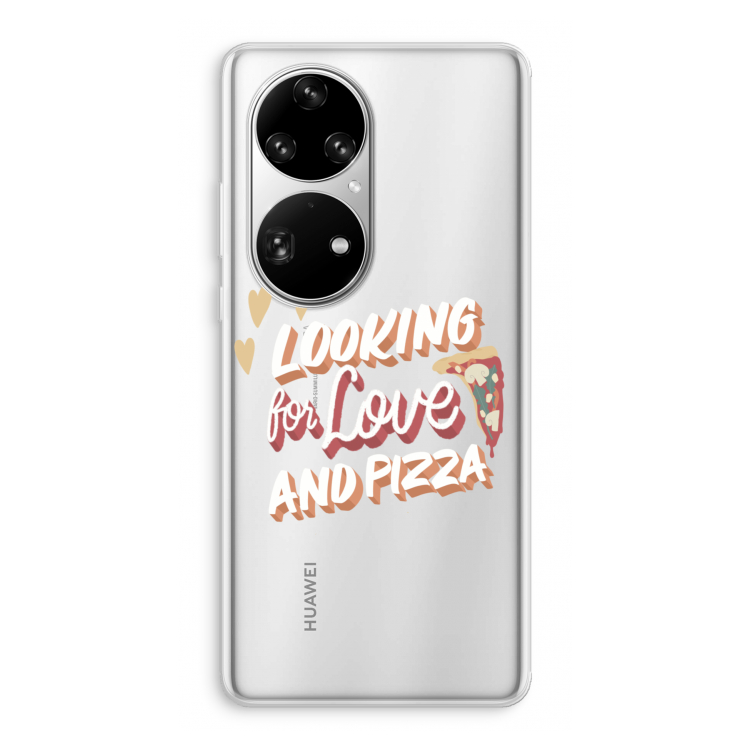Pizza is the answer: Huawei P50 Pro Transparant Hoesje