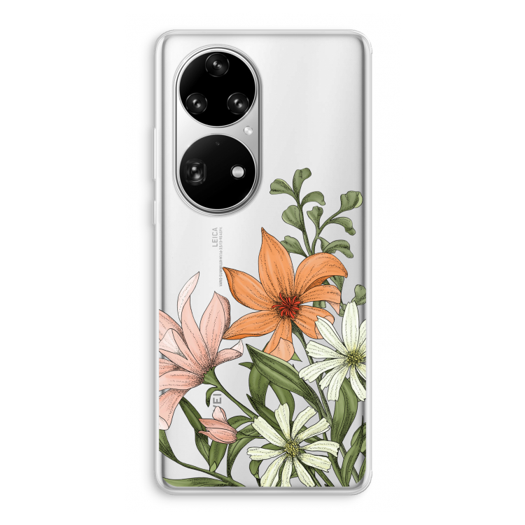 Floral bouquet: Huawei P50 Pro Transparant Hoesje