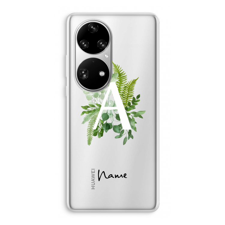 Green Brush: Huawei P50 Pro Transparant Hoesje