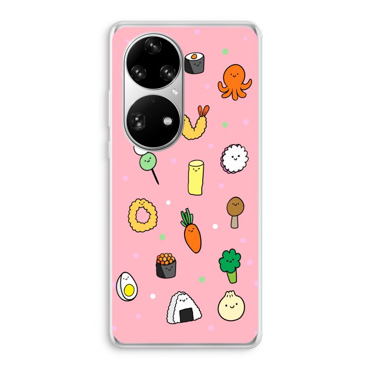 Happy bento friends: Huawei P50 Pro Transparant Hoesje