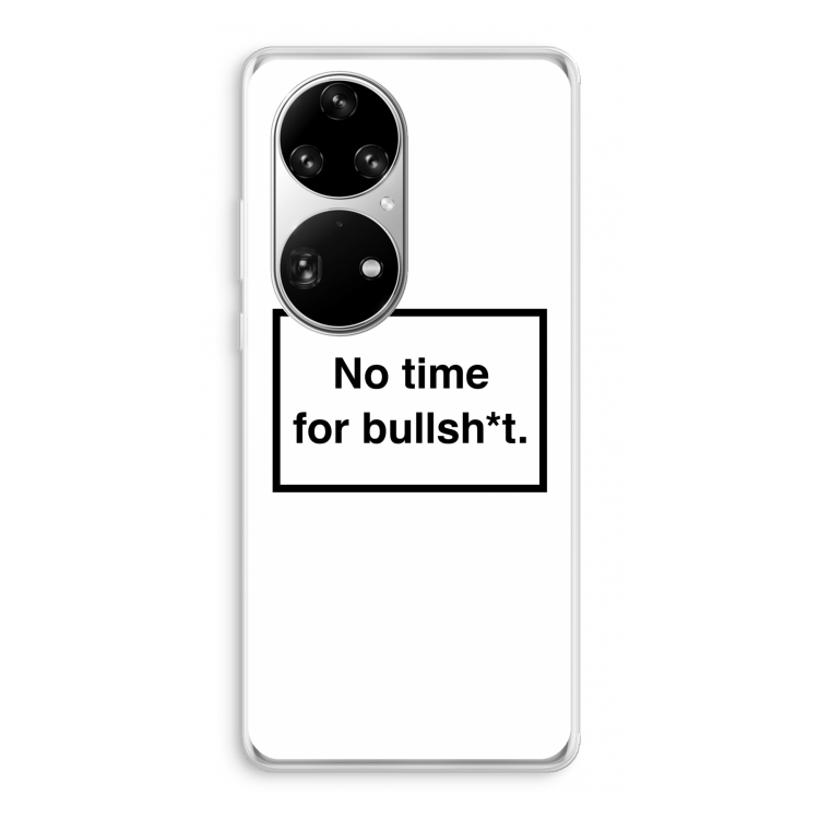 No time: Huawei P50 Pro Transparant Hoesje