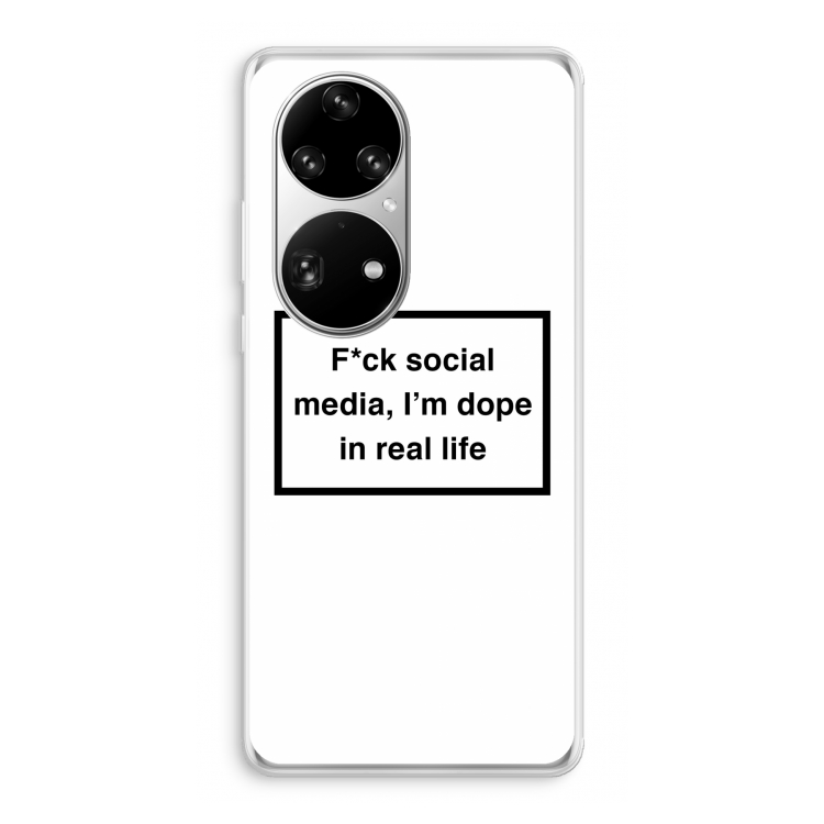I'm dope: Huawei P50 Pro Transparant Hoesje