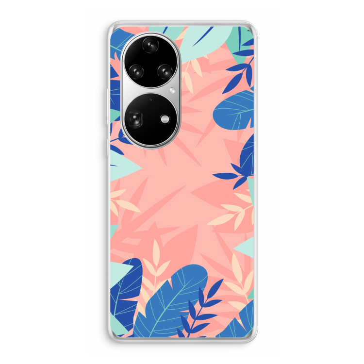 Tropisch: Huawei P50 Pro Transparant Hoesje