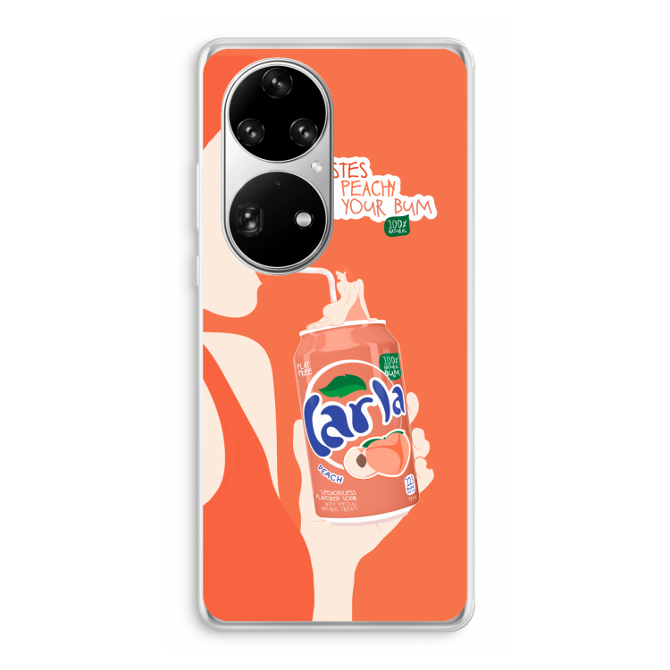 Peach please!: Huawei P50 Pro Transparant Hoesje