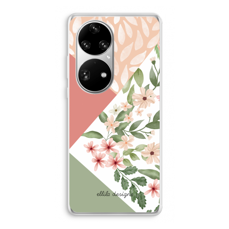 Sweet heaven geometrics: Huawei P50 Pro Transparant Hoesje