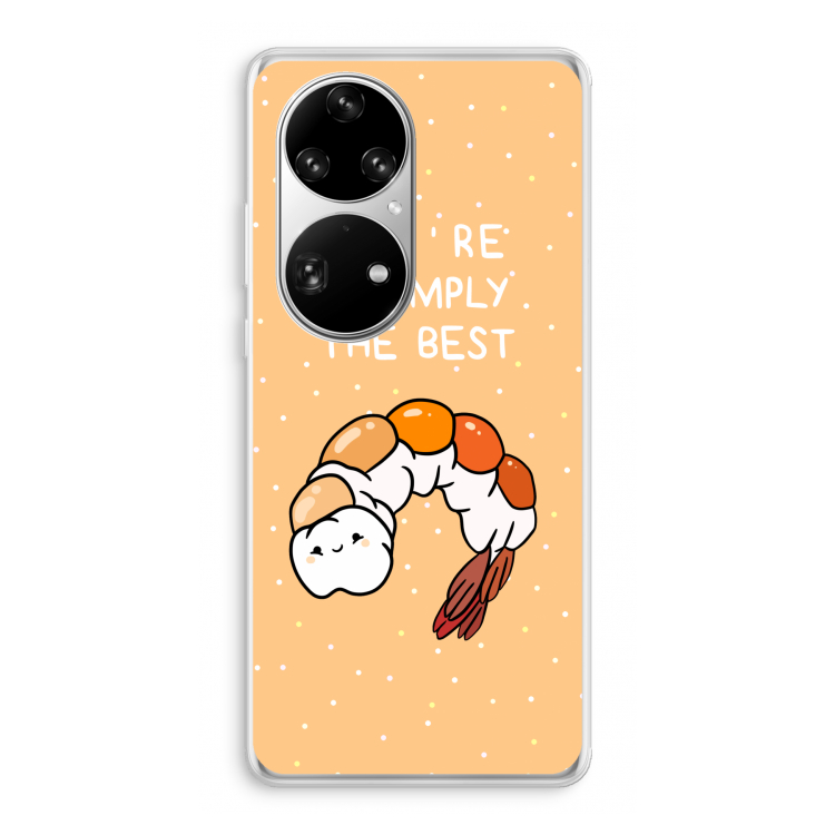You're Shrimply The Best: Huawei P50 Pro Transparant Hoesje