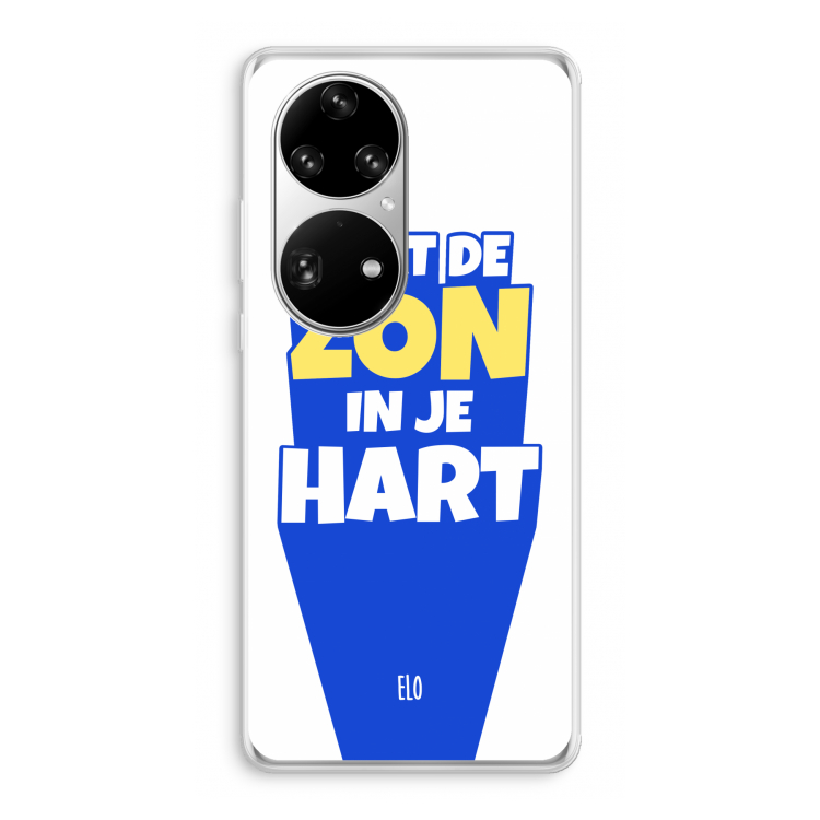 Laat de zon in je hart: Huawei P50 Pro Transparant Hoesje
