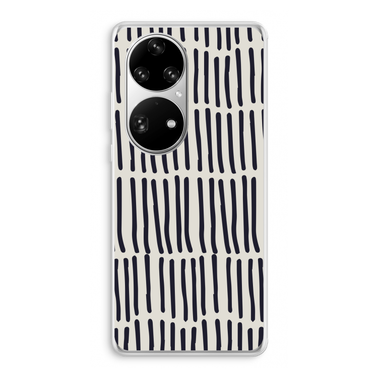 Moroccan stripes: Huawei P50 Pro Transparant Hoesje