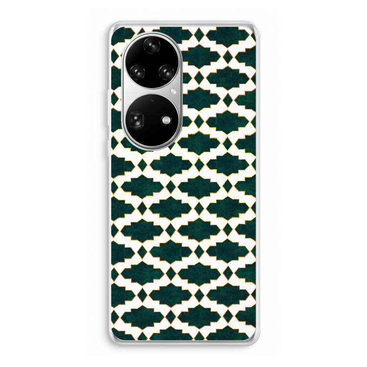 Moroccan tiles: Huawei P50 Pro Transparant Hoesje