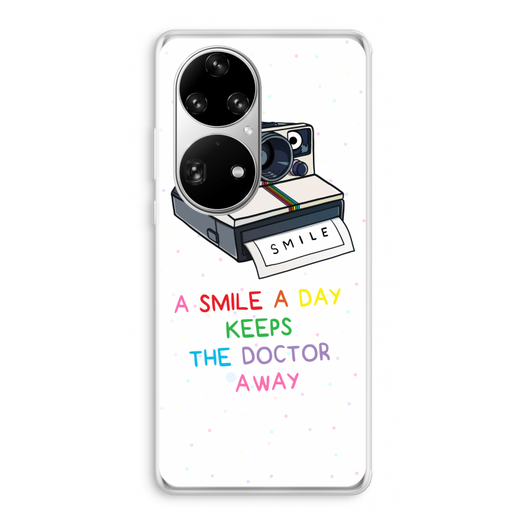 Smile: Huawei P50 Pro Transparant Hoesje