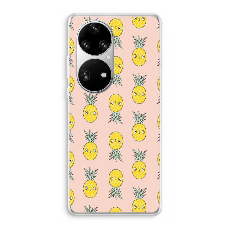 Ananas: Huawei P50 Pro Transparant Hoesje