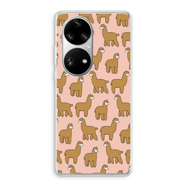Alpacas: Huawei P50 Pro Transparant Hoesje