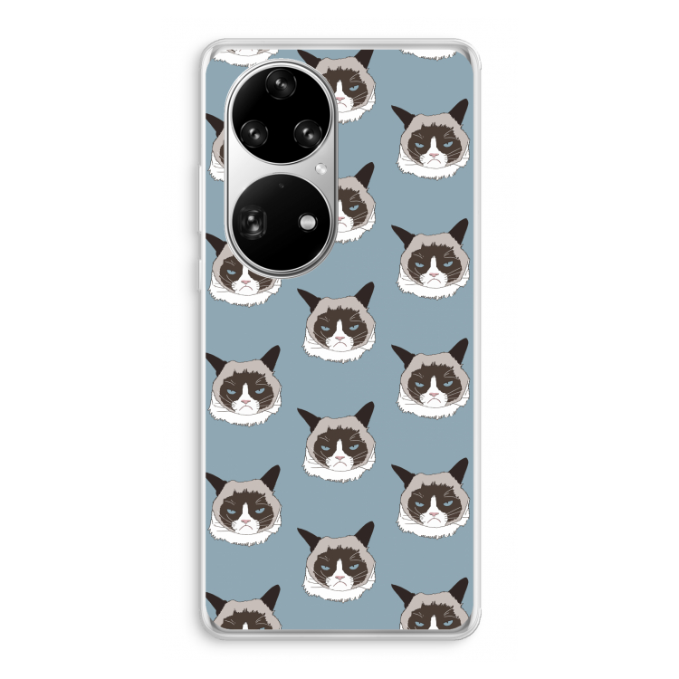 It's a Purrr Case: Huawei P50 Pro Transparant Hoesje