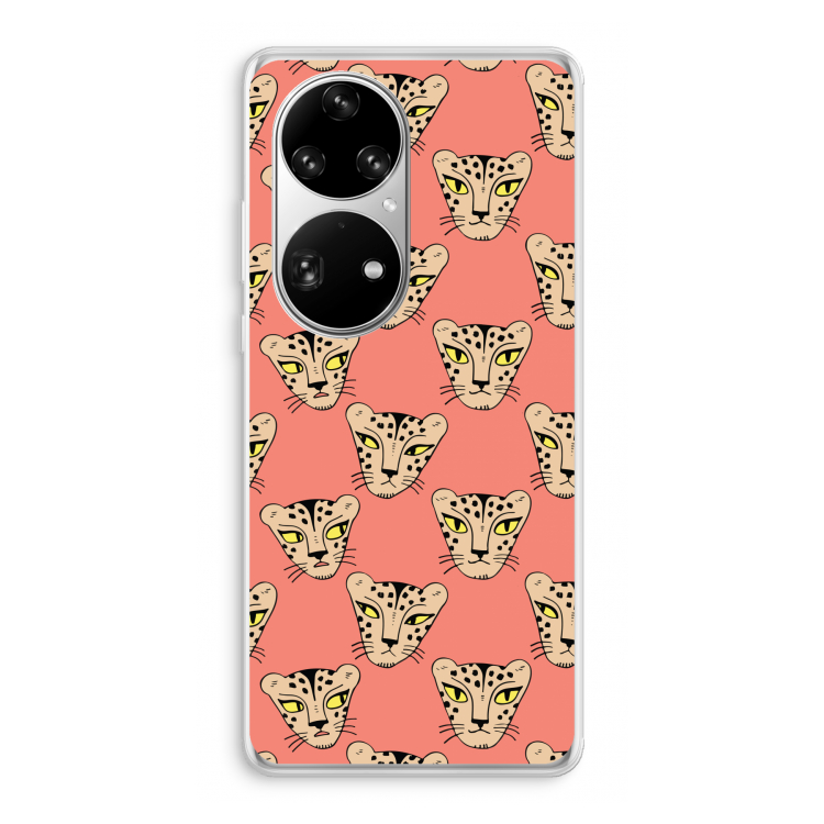 Tijger: Huawei P50 Pro Transparant Hoesje