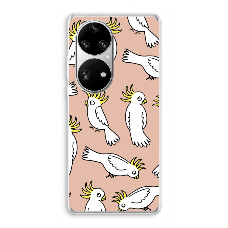 Papegaai: Huawei P50 Pro Transparant Hoesje