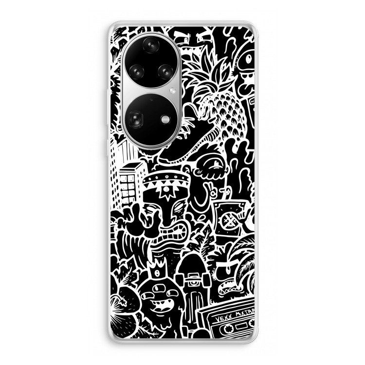 Vexx Black Mixtape: Huawei P50 Pro Transparant Hoesje