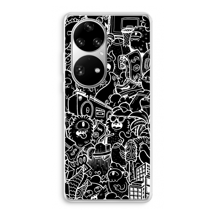 Vexx Black City : Huawei P50 Pro Transparant Hoesje