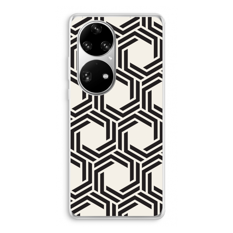 Geometrisch patroon: Huawei P50 Pro Transparant Hoesje