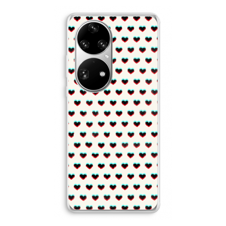 Hartjes: Huawei P50 Pro Transparant Hoesje